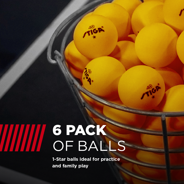 STIGA 1-Star Orange Balls (6-pack)
