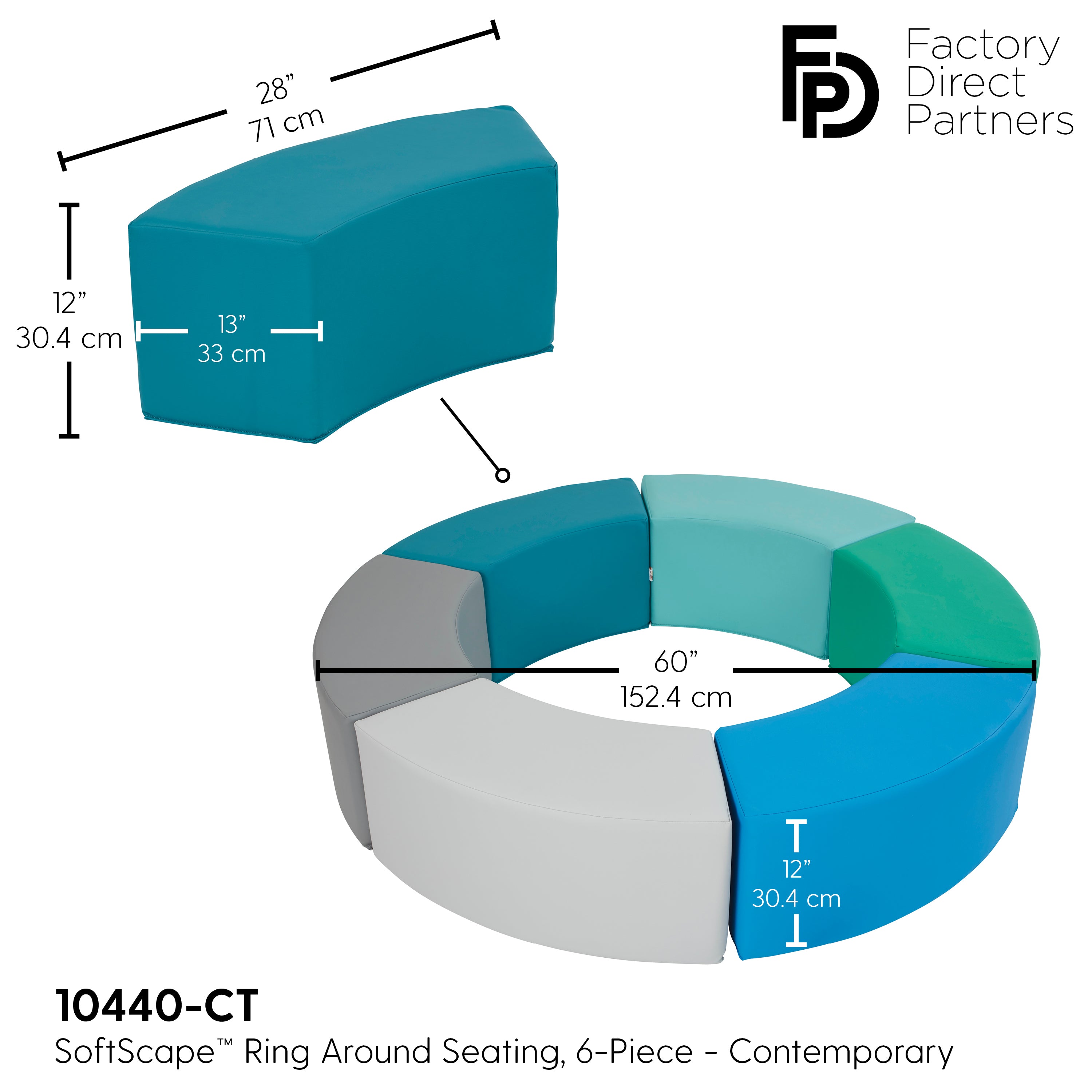 SoftScape Ring Around Seating Set, 6-Piece - Contemporary