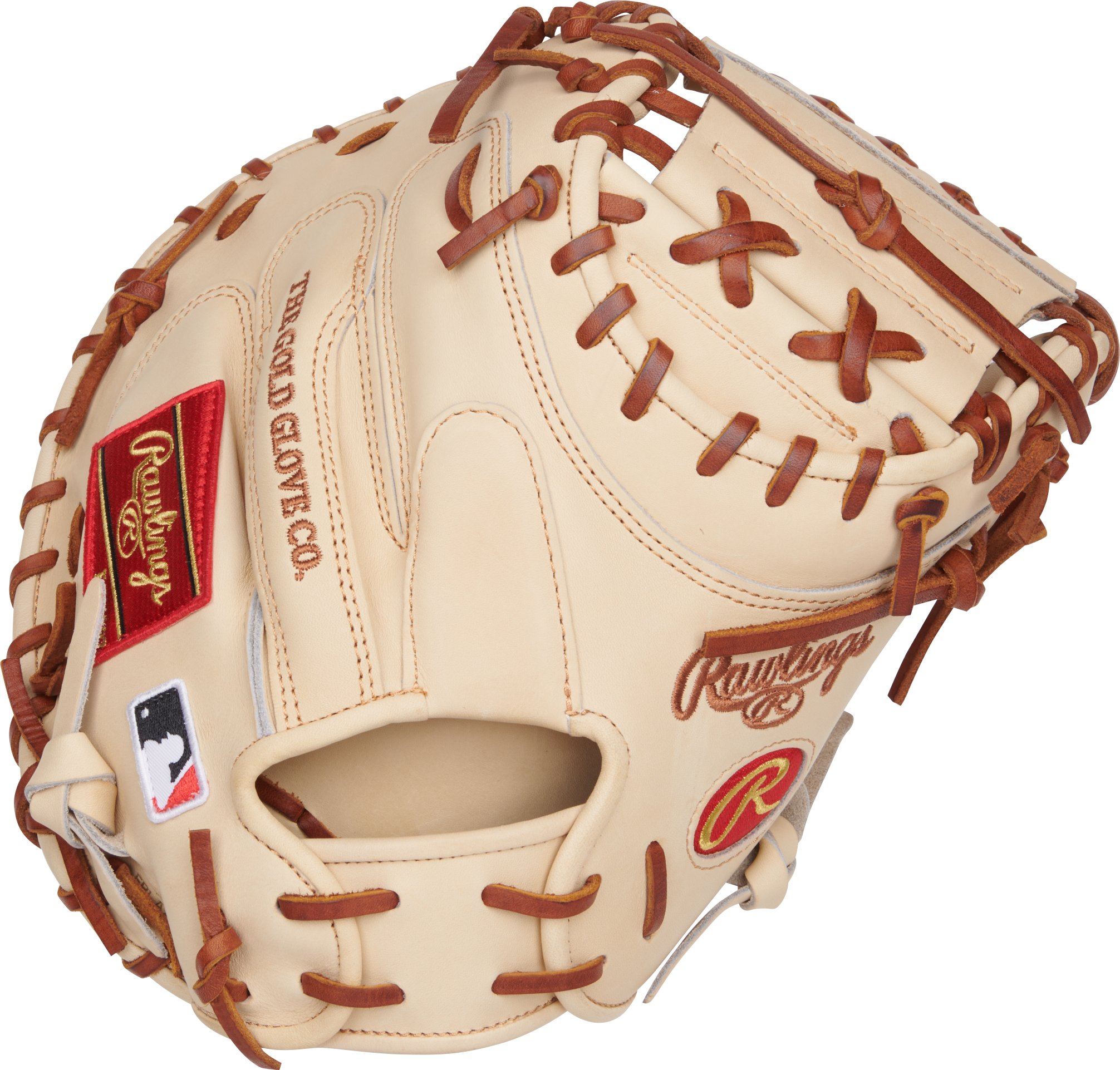 Rawlings Heart Of The Hide Series Catchers Mitt 34-Inch Baseball Glove - Right Hand Thrower - Camel
