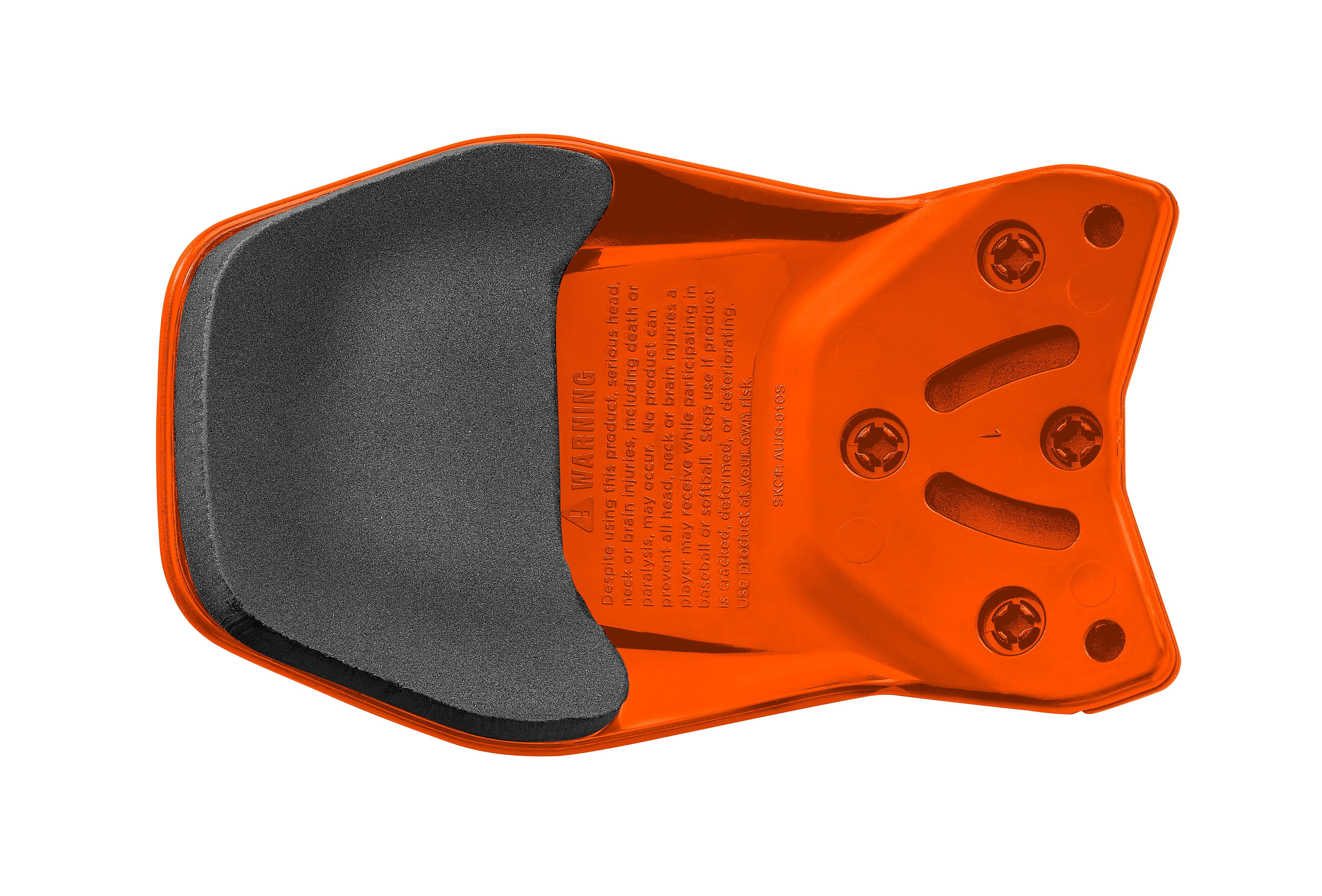 Easton Multi-Adjust Matte Jaw Guard - Athletic Orange