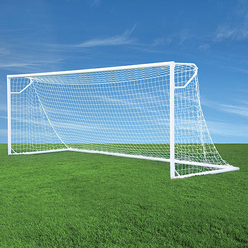 Soccer Goal Replacement Nets (4 in. Sq. - 3mm Twist) - Club Soccer Goal (7 ft.H x 21 ft.W x 3 ft.B x 8 ft.D) (White)