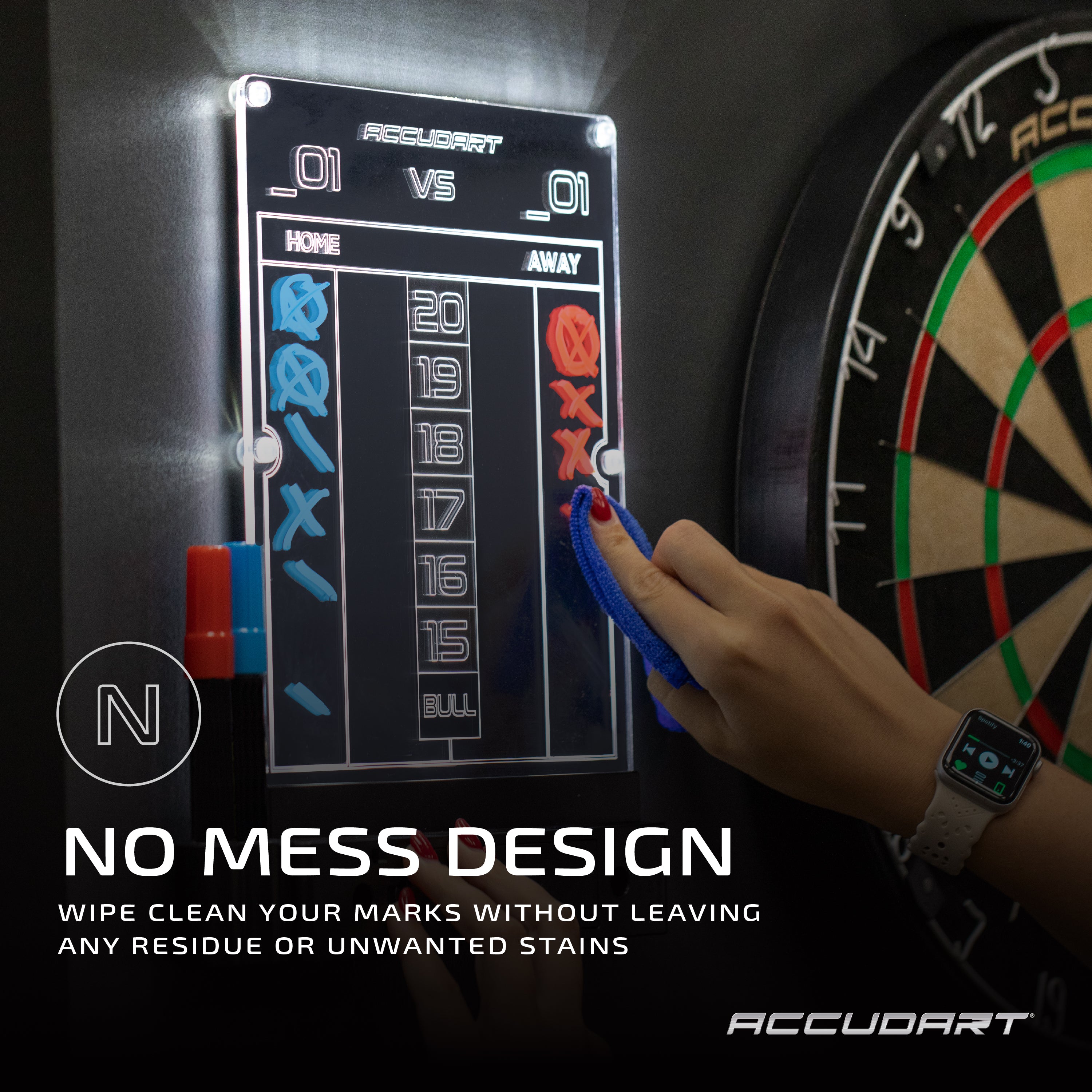 Accudart LED Acrylic Scoreboard