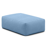 Jaxx Tybee Large Outdoor Ottoman (Ottoman Only) - Sunbrella - Sunbrella Ocean Blue