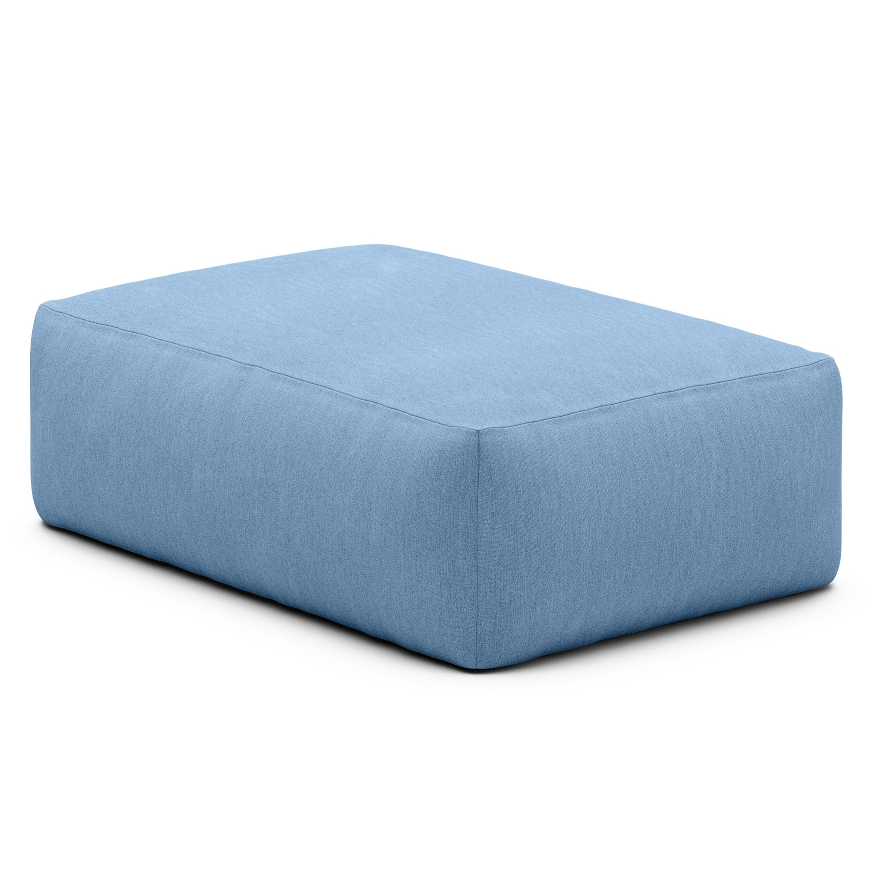 Jaxx Tybee Large Outdoor Lounge w/ Bolster and Ottoman - Navy