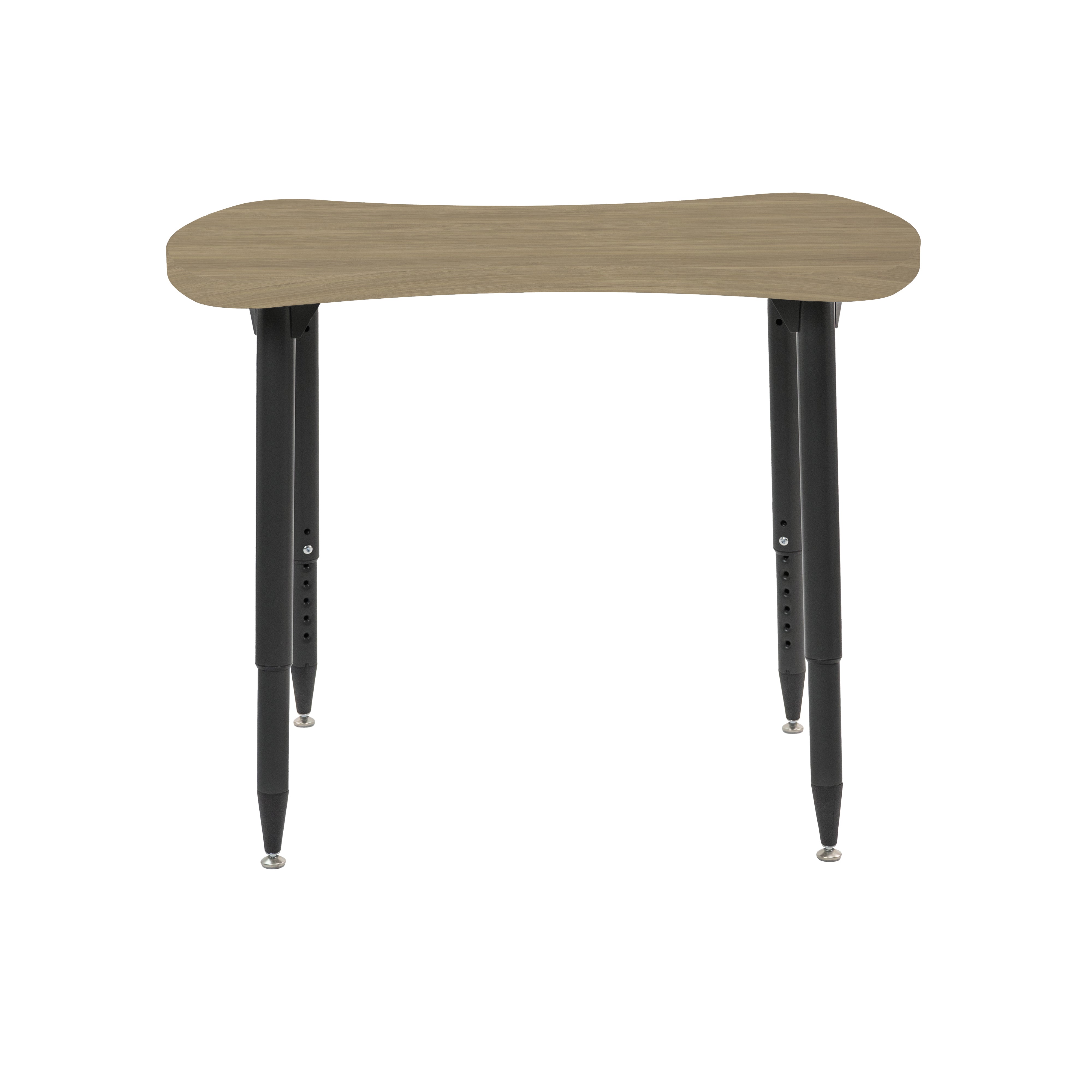 Adapte 25" x 37" Bowtie Woodgrain Activity Table with Adjustable Tapered Legs - Pasadena Oak/Black