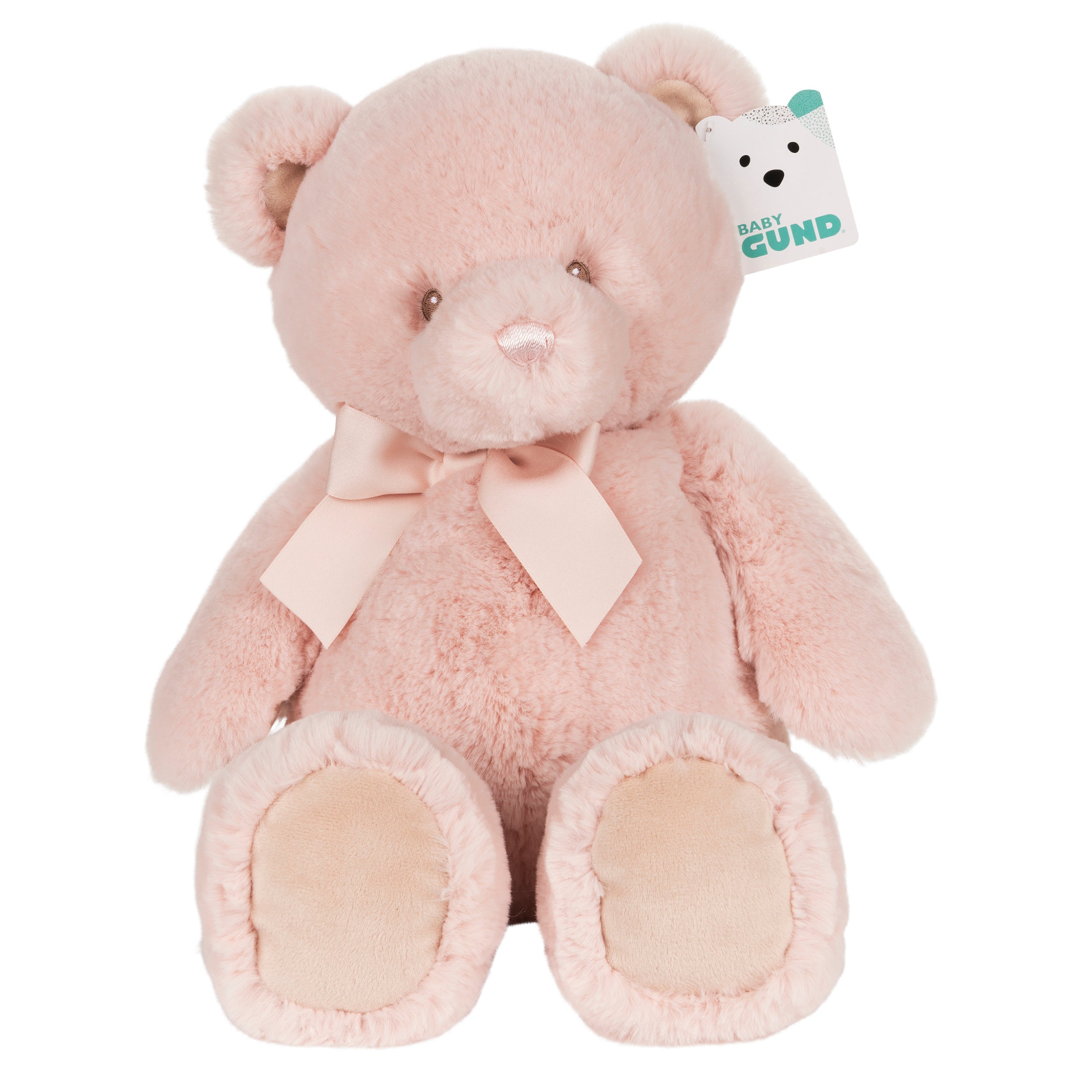 Baby GUND My First Friend Teddy Bear, Pink, Ultra Soft Animal Plush Toy for Babies and Newborns