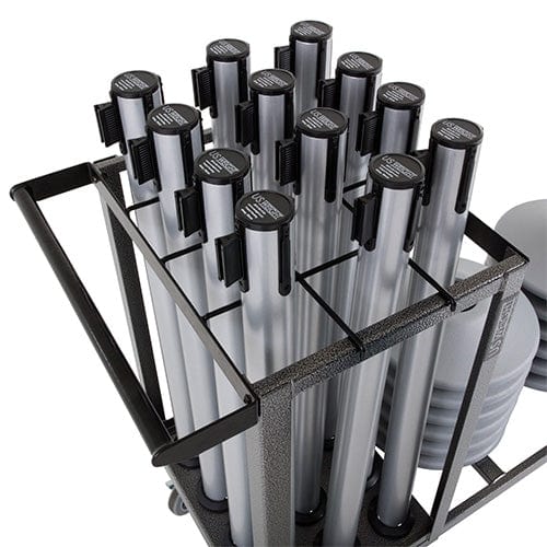 Steel Stanchion Cart ‐ Holds 12 Stanchions