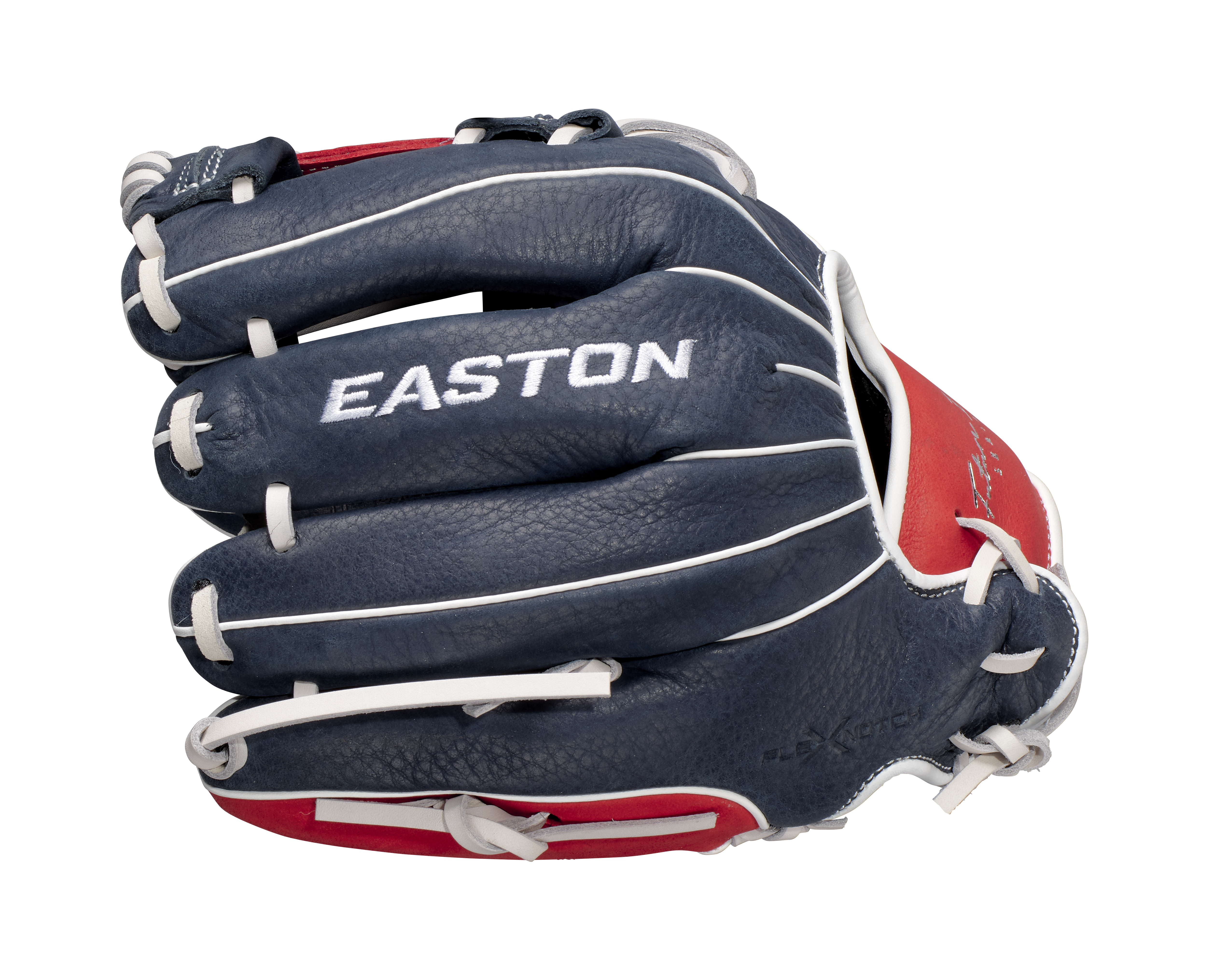 Easton Future Elite Series Youth 11-Inch Baseball Glove - Right Hand Thrower - Navy/Red