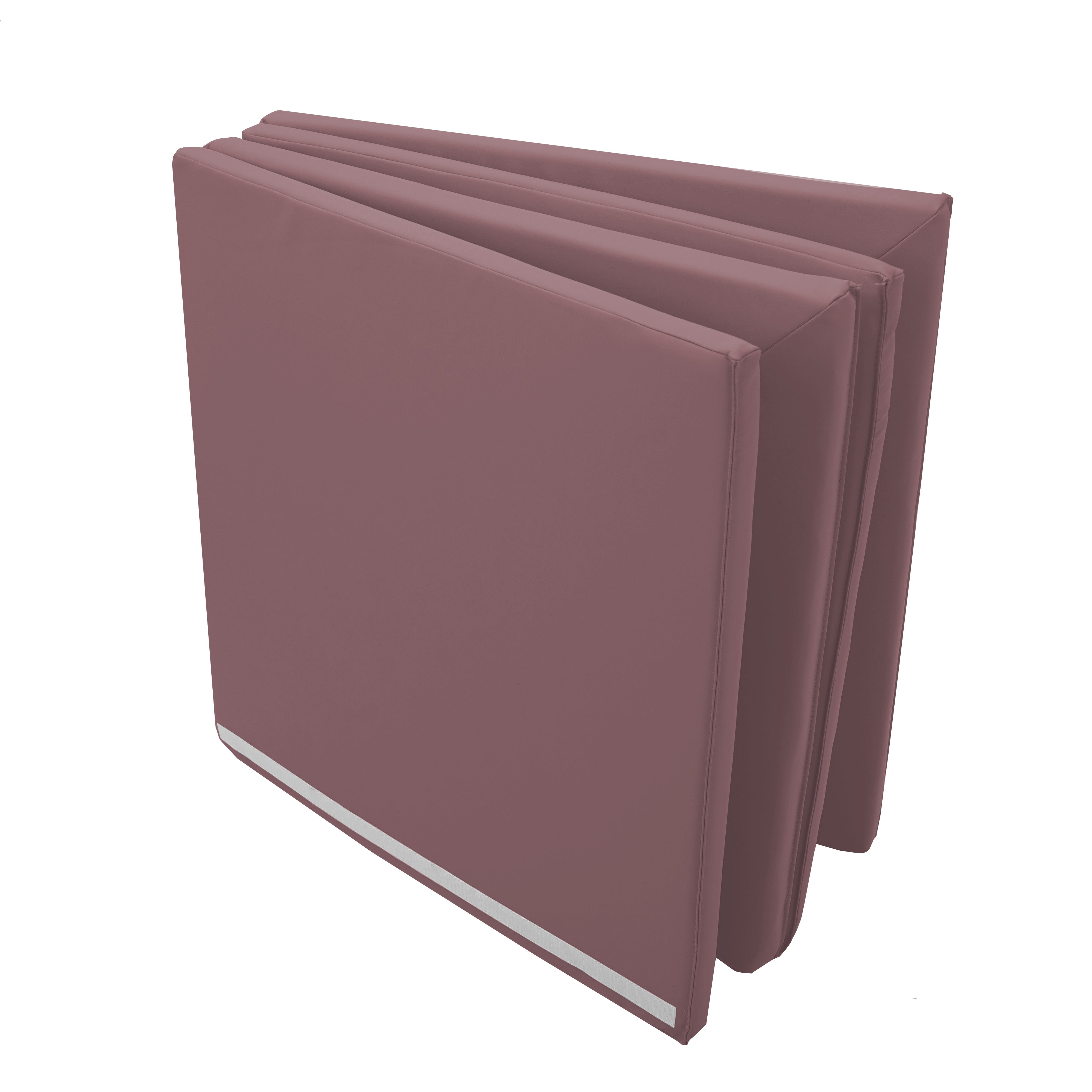 SoftScape Two-Texture Space Saver 4-Fold Toddler Activity Mat - Mauve