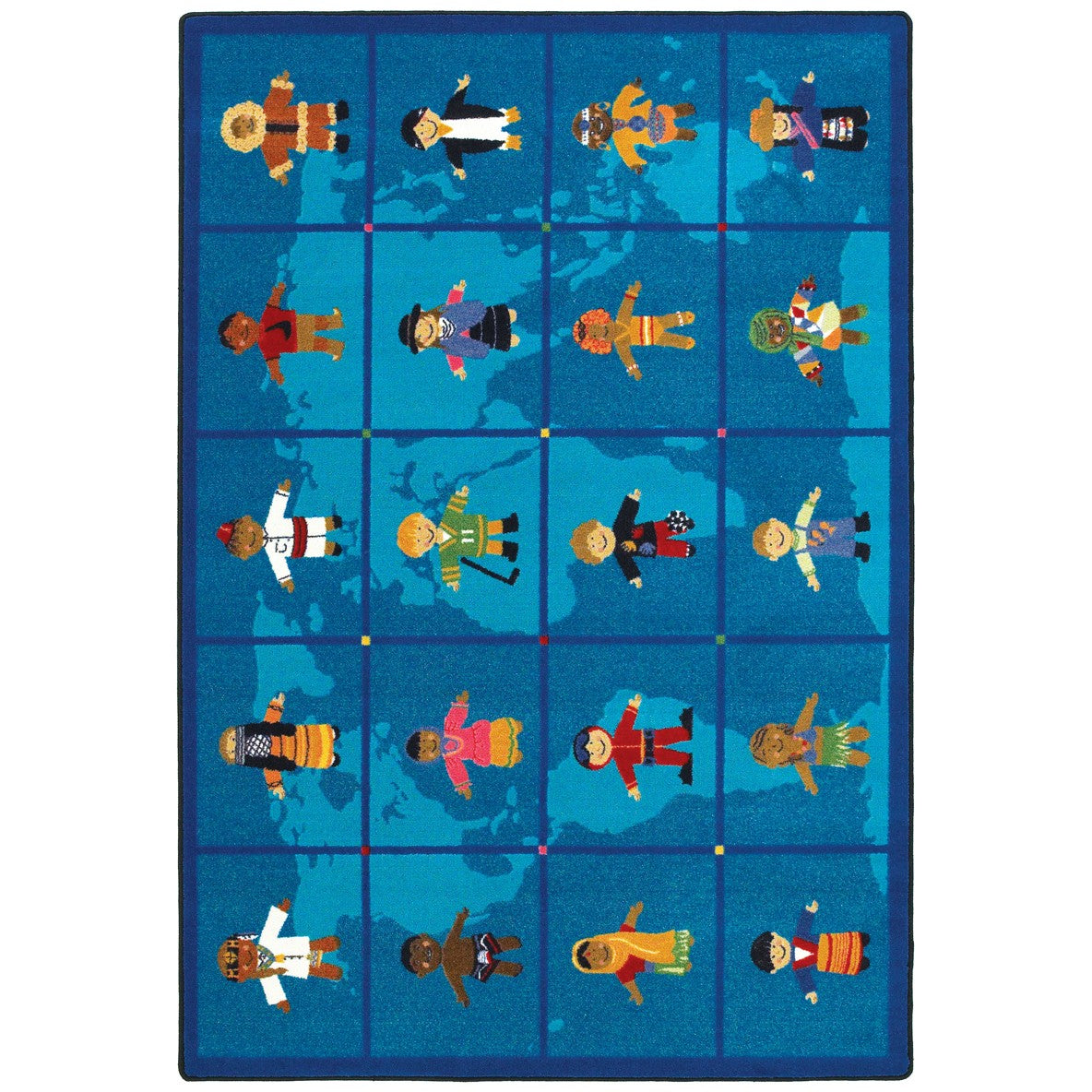 Reach Across the World 5'4" x 7'8" area rug in color Multi