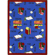 Read the Word 3'10" x 5'4" area rug in color Multi