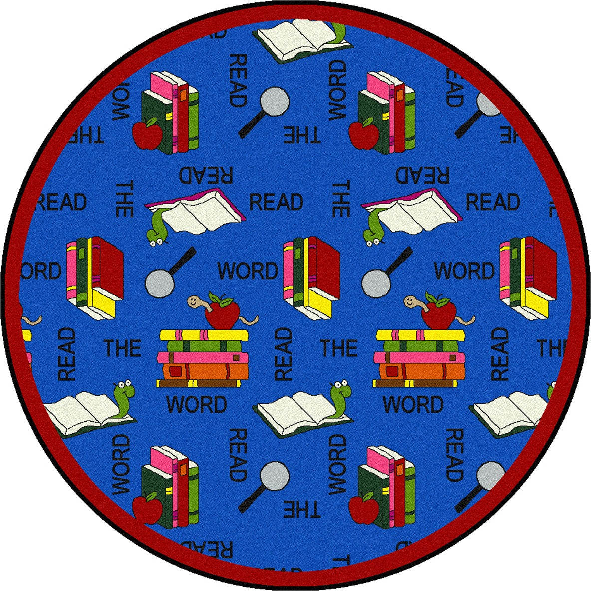 Read the Word 7'7" Round area rug in color Multi