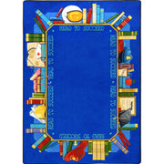 Read to Succeed 5'4" x 7'8" area rug in color Multi