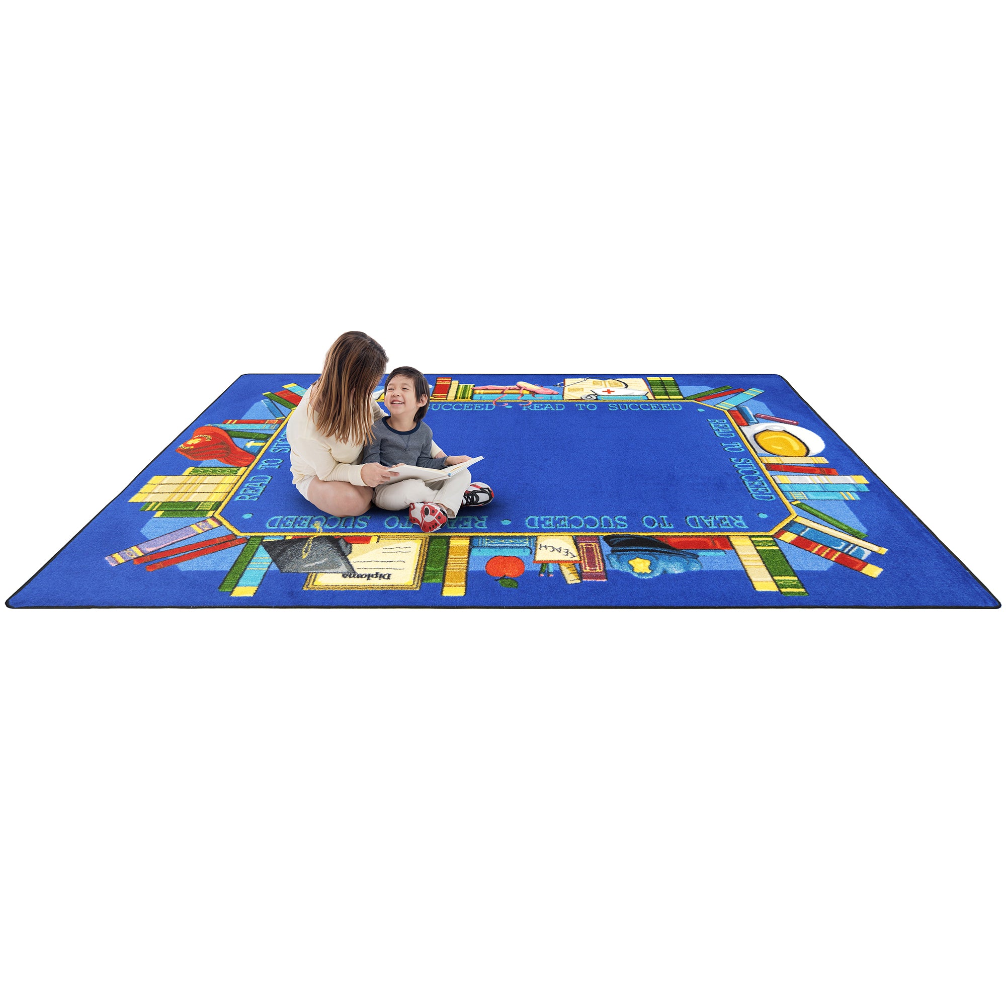 Read to Succeed 10'9" x 13'2" area rug in color Multi