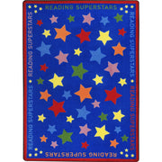 Reading Superstars 5'4" x 7'8" area rug in color Multi