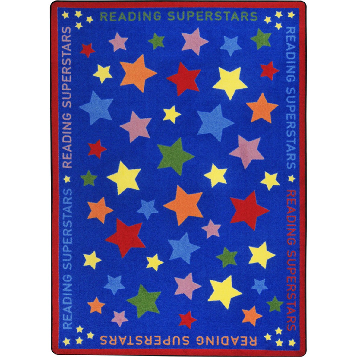 Reading Superstars 7'8" x 10'9" area rug in color Multi