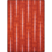Recoil 3'10" x 5'4" area rug in color Red