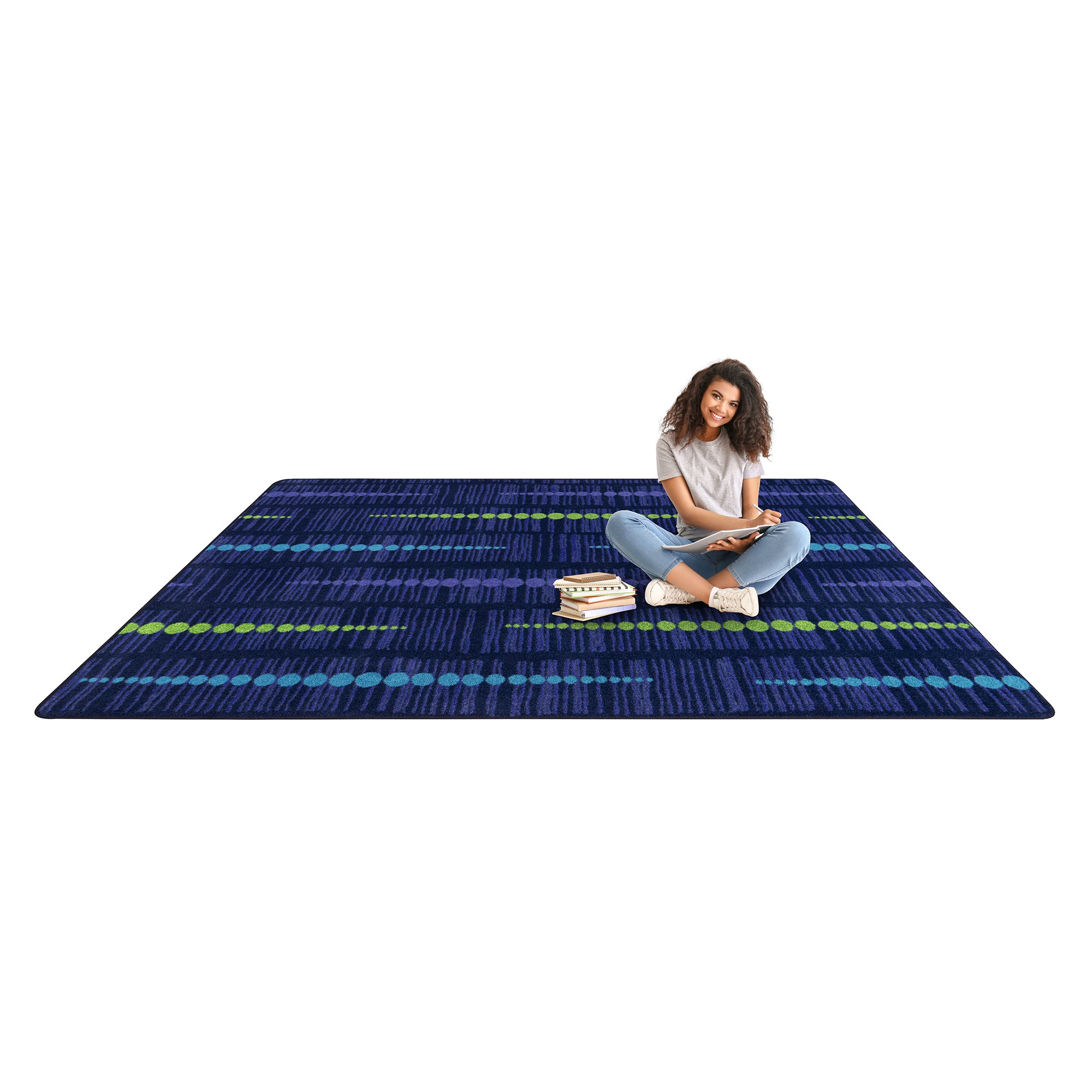 Recoil 7'8" x 10'9" area rug in color Violet