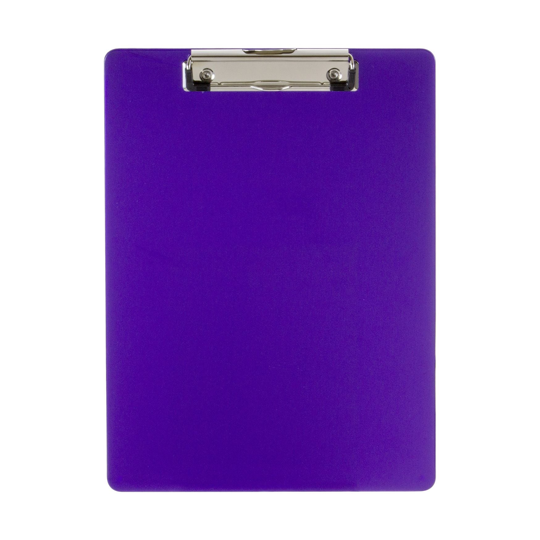 Recycled Plastic Clipboard, Low Profile Clip, Letter Size, Purple