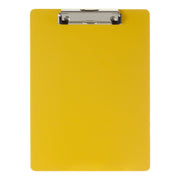 Recycled Plastic Clipboard, Low Profile Clip, Letter Size, Yellow