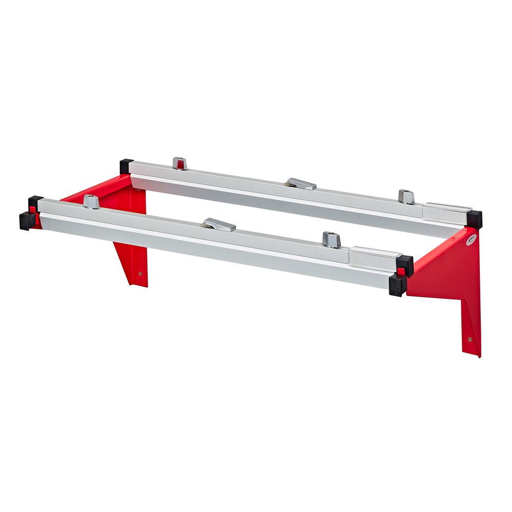 Drop Lift Wall Rack for Blueprints, Red (2 pack)