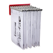 Large File Pivot Wall Rack for Blueprints, Red