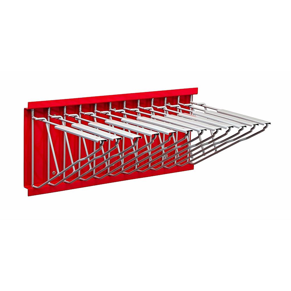 Large File Pivot Wall Rack for Blueprints, Red
