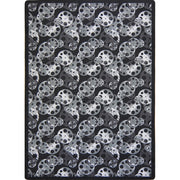 Reeling 3'10" x 5'4" area rug in color Black