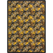 Reeling 5'4" x 7'8" area rug in color Brown