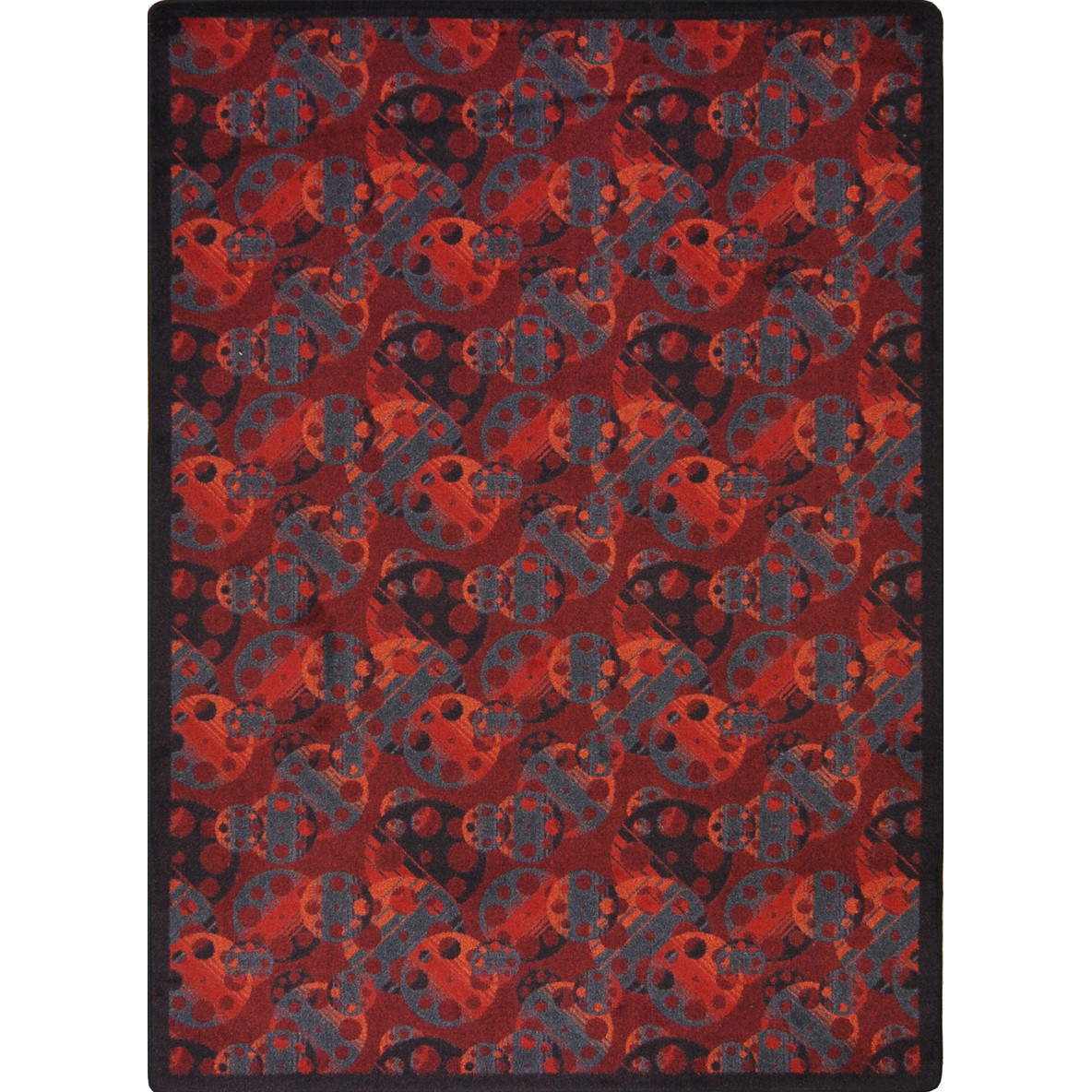 Reeling 3'10" x 5'4" area rug in color Burgundy