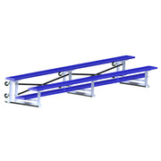 Bleacher - 15 ft. (2 Row - Single Foot Plank) - Tip & Roll  (Powder Coated)