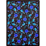 Retro Bowl 10'9" x 13'2" area rug in color Cool Blue