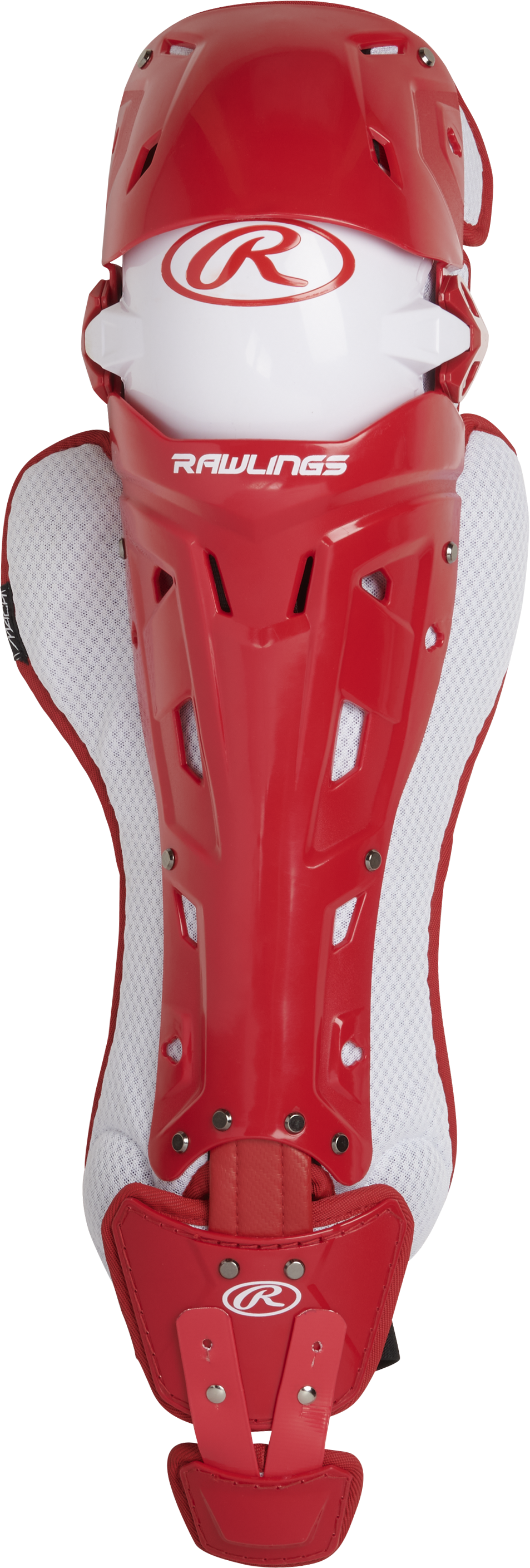 Rawlings Mach Adult Leg Guards - Scarlet