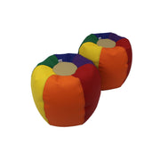 SoftScape Bean Bag Puffs 12" Height, 2-Piece - Assorted