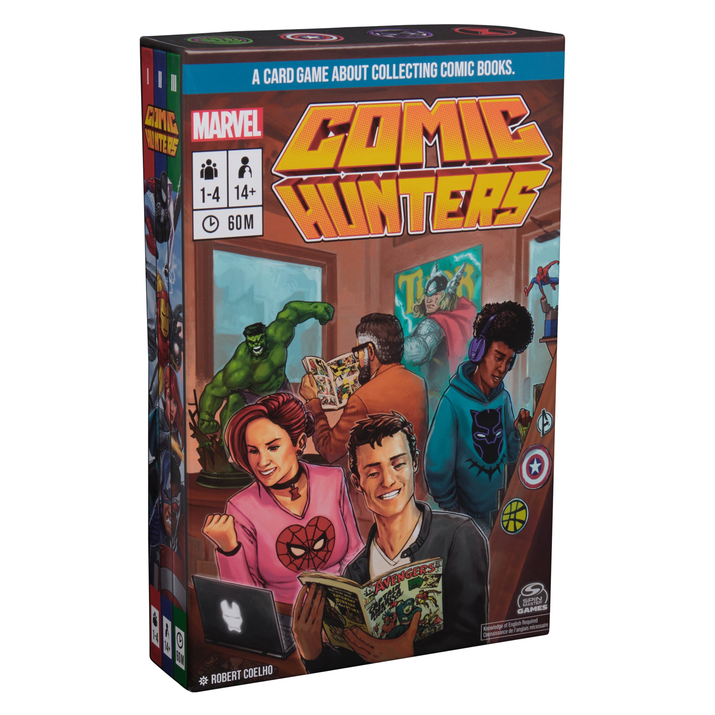 Spin Master Games, Marvel Comic Hunters, Comic Collecting Strategy Card Game for Fans of Marvel Rivals & Action Movies, 1-4 Players, for Ages 14 & Up