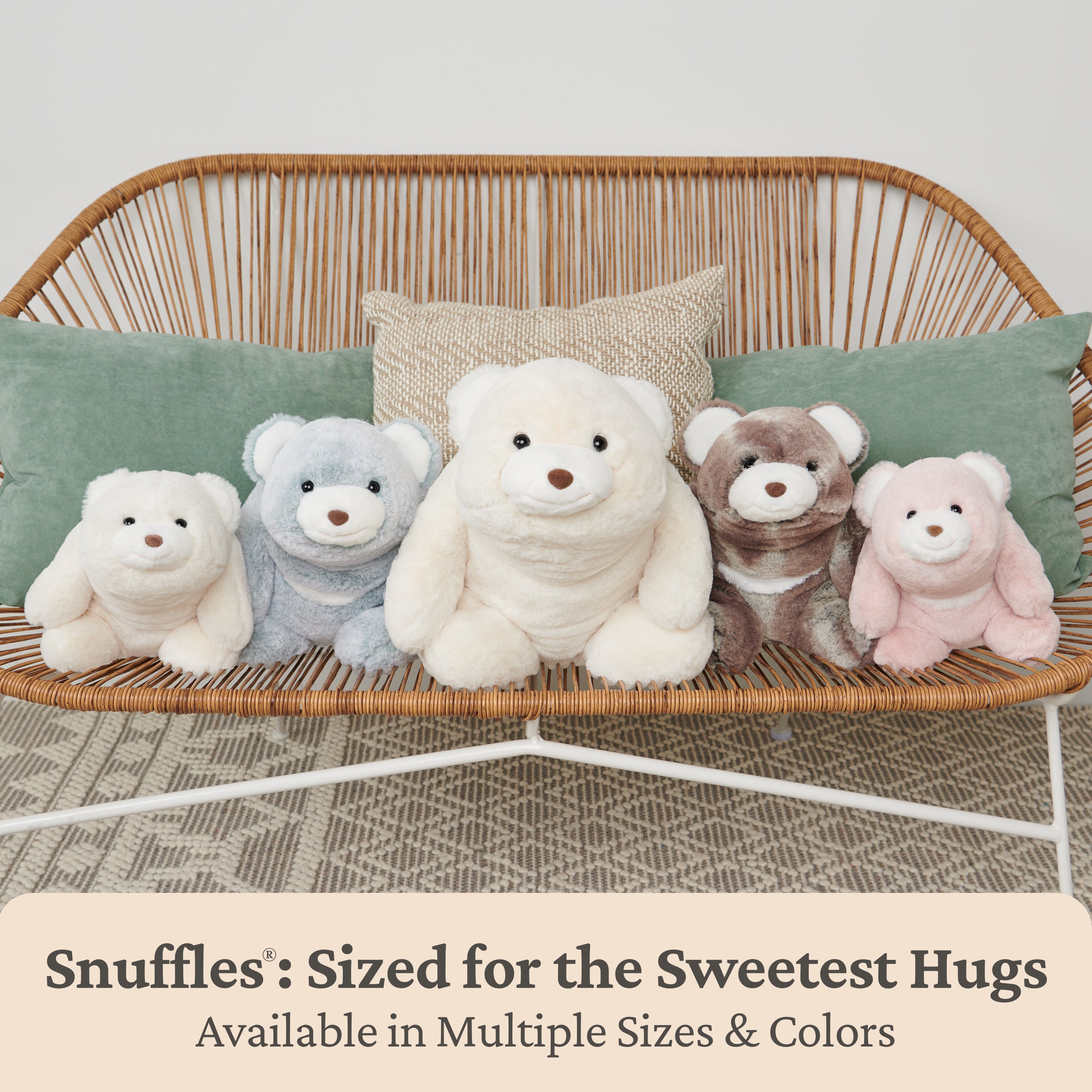 GUND Original Snuffles Teddy Bear, Premium Stuffed Animal for Ages 1 and Up, Gray/Brown, 13”