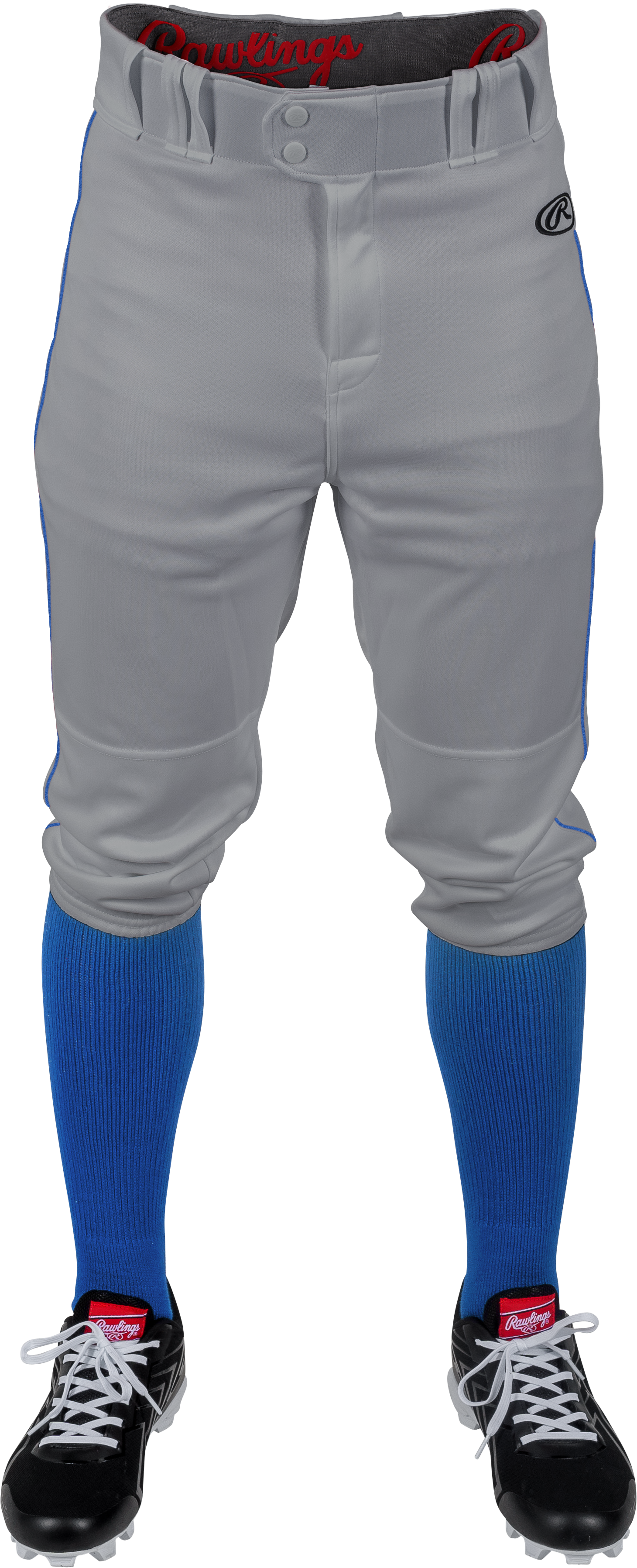 Rawlings Youth Launch Piped Knicker Pant - Small - Blue Gray/Royal