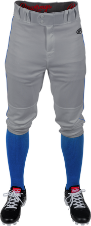 Rawlings Youth Launch Piped Knicker Pant - Small - Blue Gray/Royal