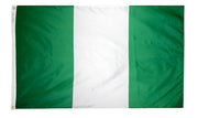 Nigeria Flag 4x6 ft. Nylon SolarGuard Nyl-Glo 100% Made in USA to Official United Nations Design Specifications.