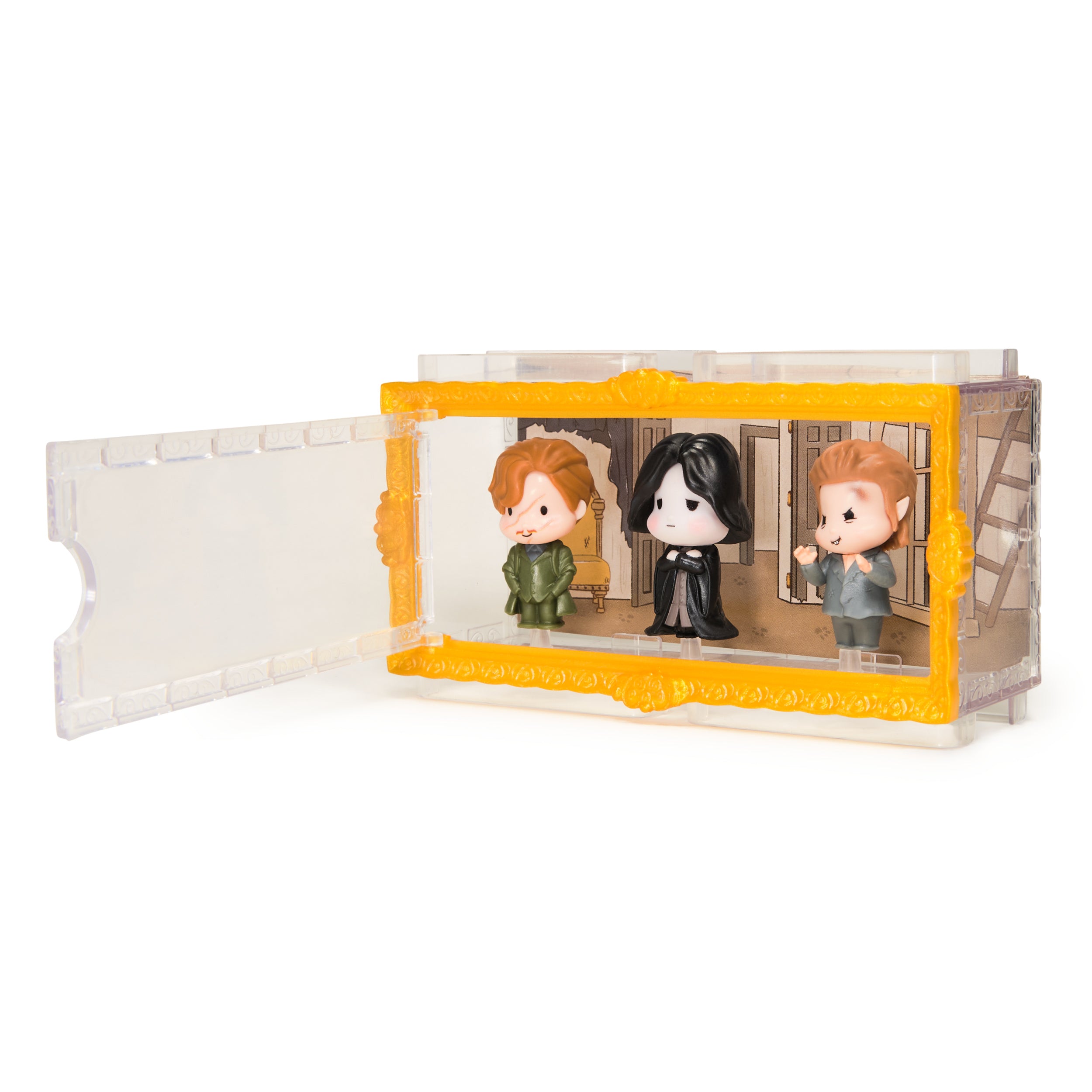 Wizarding World Harry Potter, Micro Magical Moments Year 3 Figure Set with Remus Lupin, Severus Snape, Peter Pettigrew & Display Case