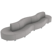 Pro Series Connect Curved Swell Seating, 16-Piece Set - Gray