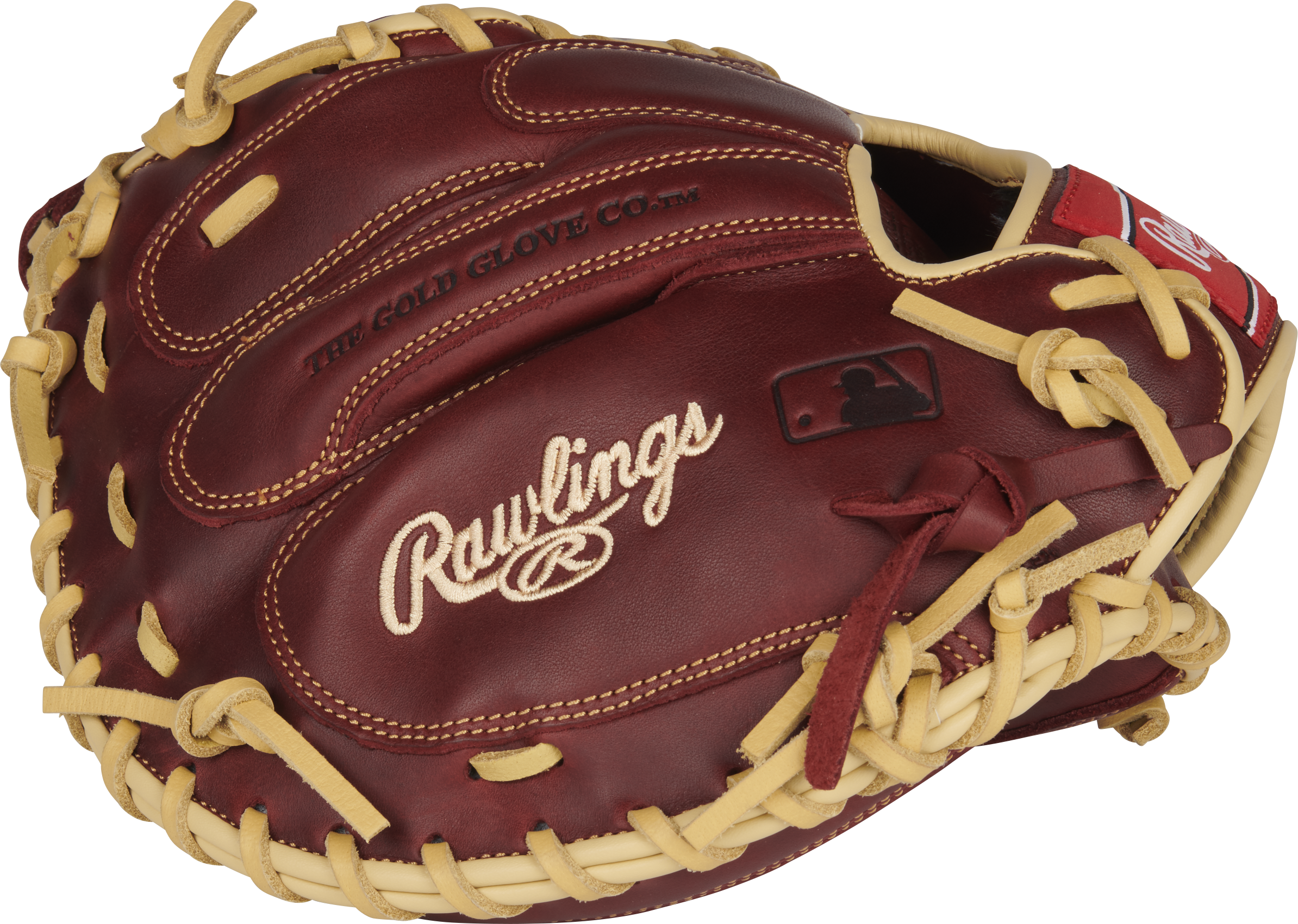 Rawlings Sandlot Series Catchers Mitt 33-Inch Baseball Glove  - Right Hand Thrower - Sherry
