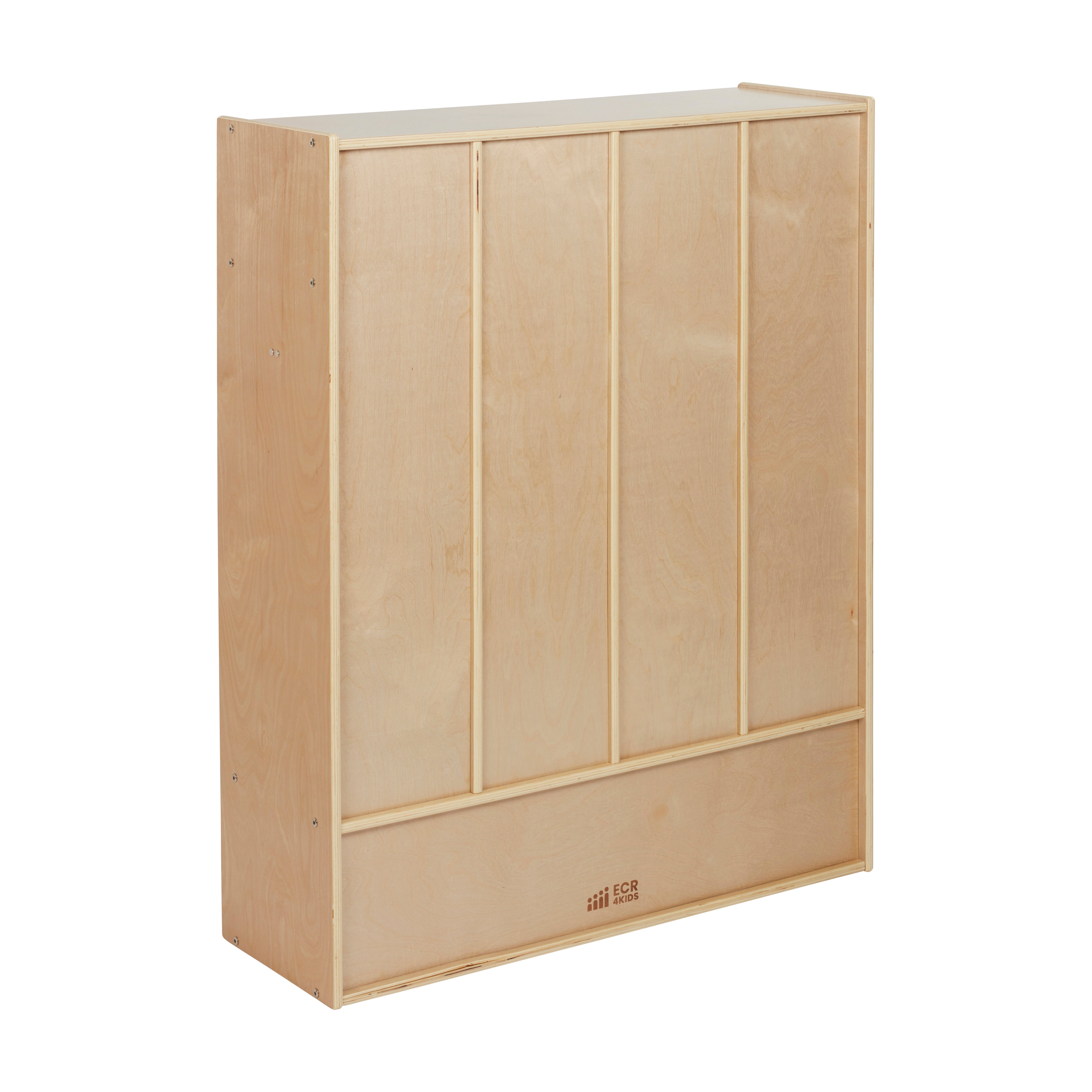 Streamline 4-Section Coat Locker - Natural