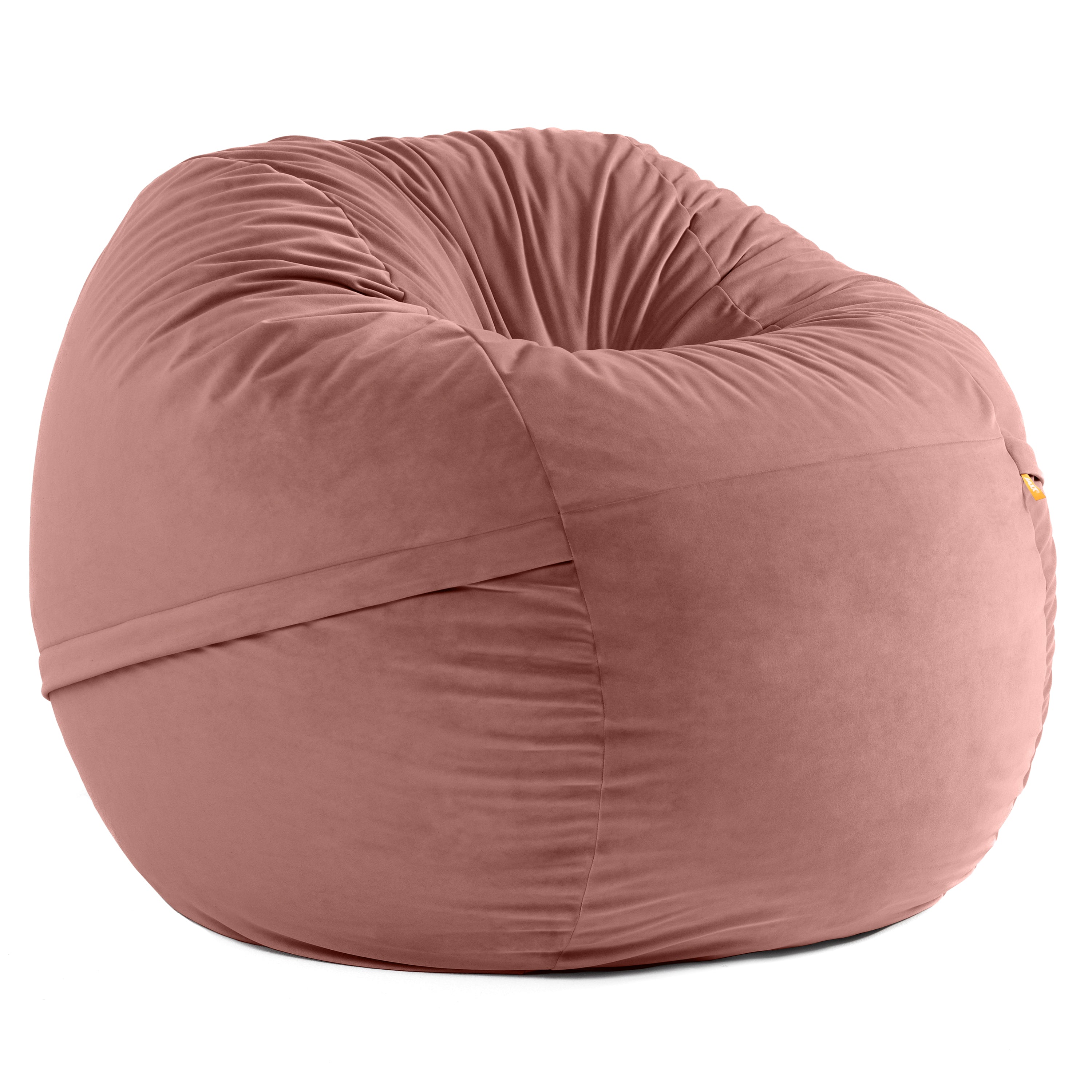 Jaxx 4 Foot Saxx - Large Round Bean Bag Chair for Adults - Lush Velvet Merlot