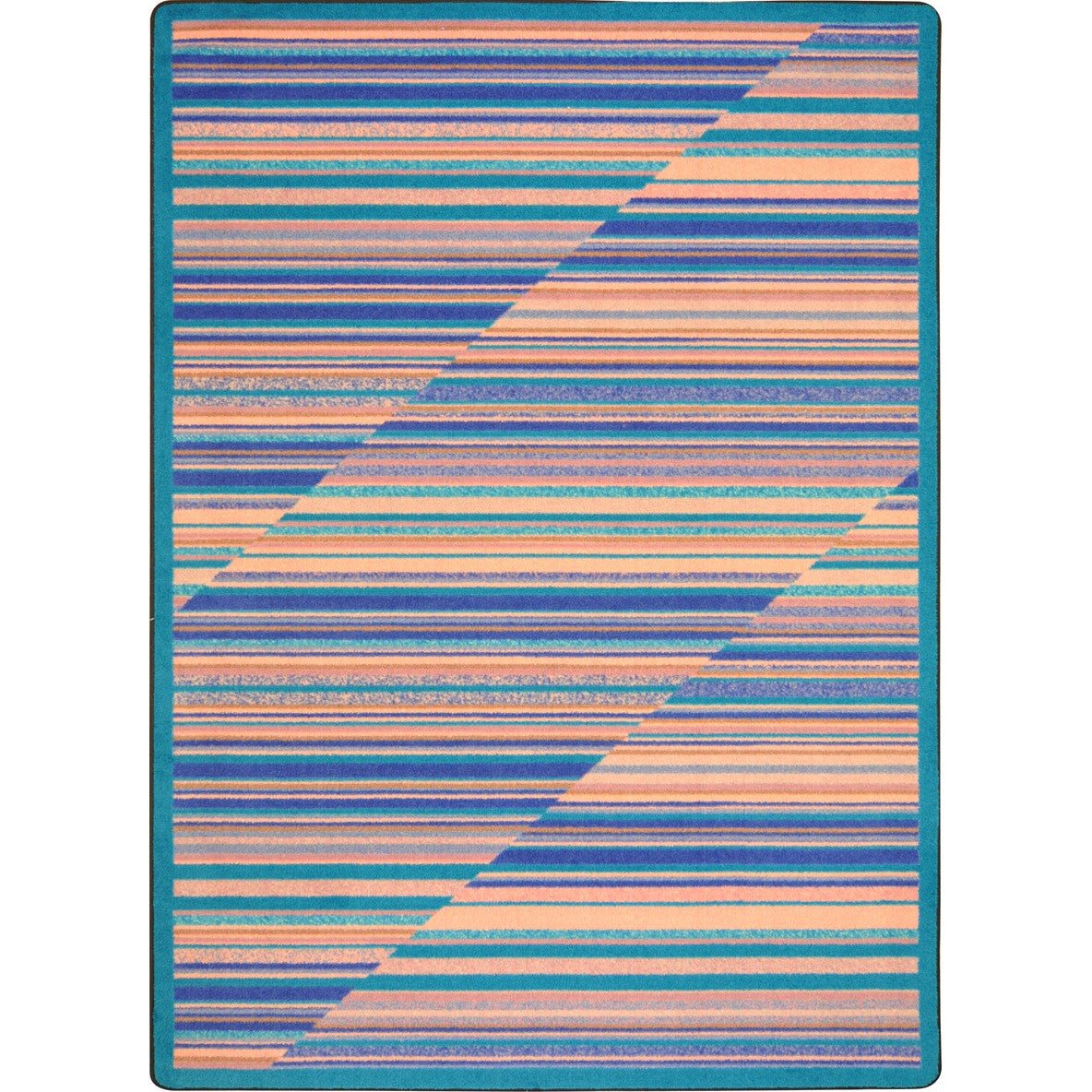 Rhythm 3'10" x 5'4" area rug in color Water