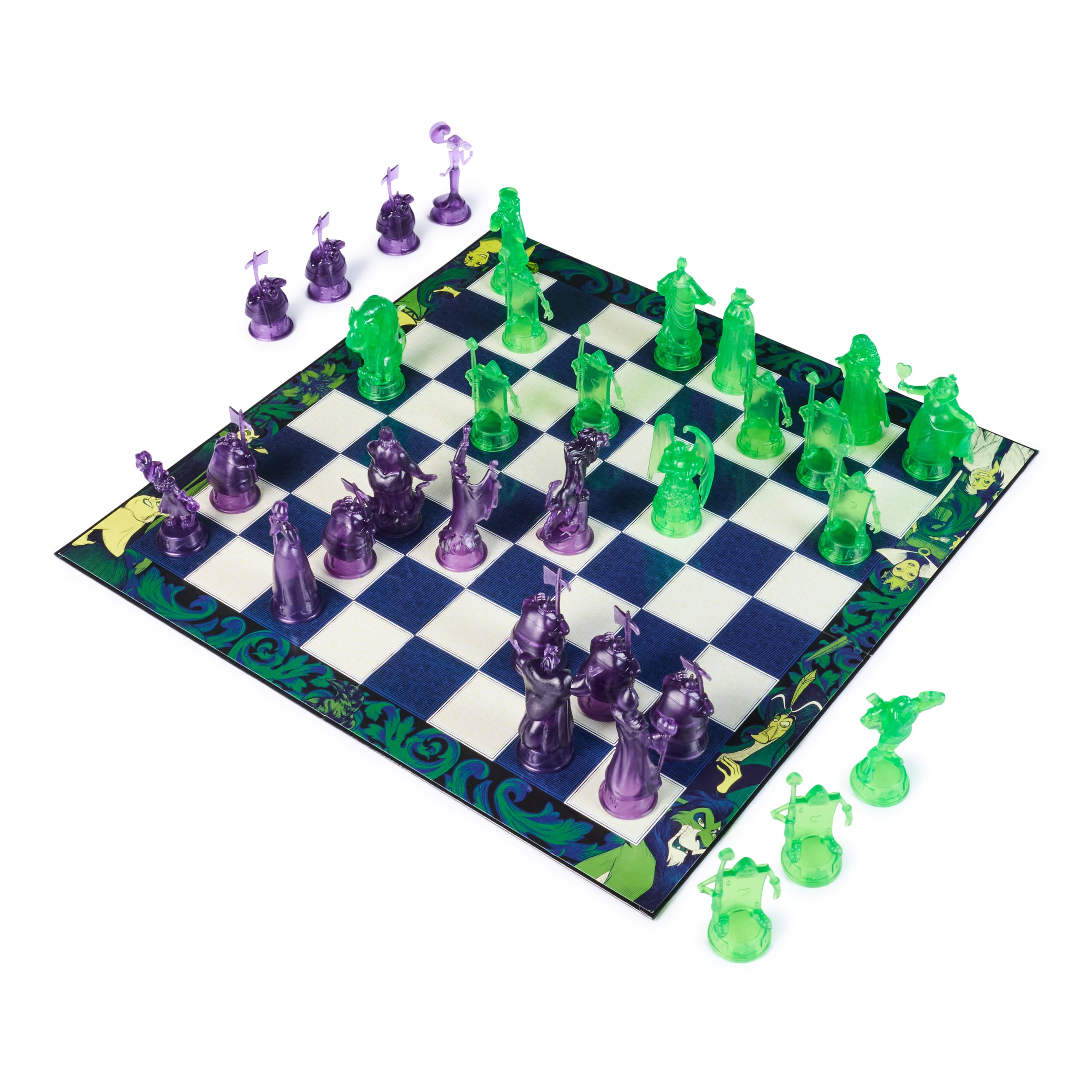 Spin Master Games, Disney Villains Chess Set for Adults & Kids, Play as Classic Disney Characters like Ursula, Jafar, Hades, & More, Classic Strategy Game & STEM Activity, 2 Players, for Ages 8 & Up