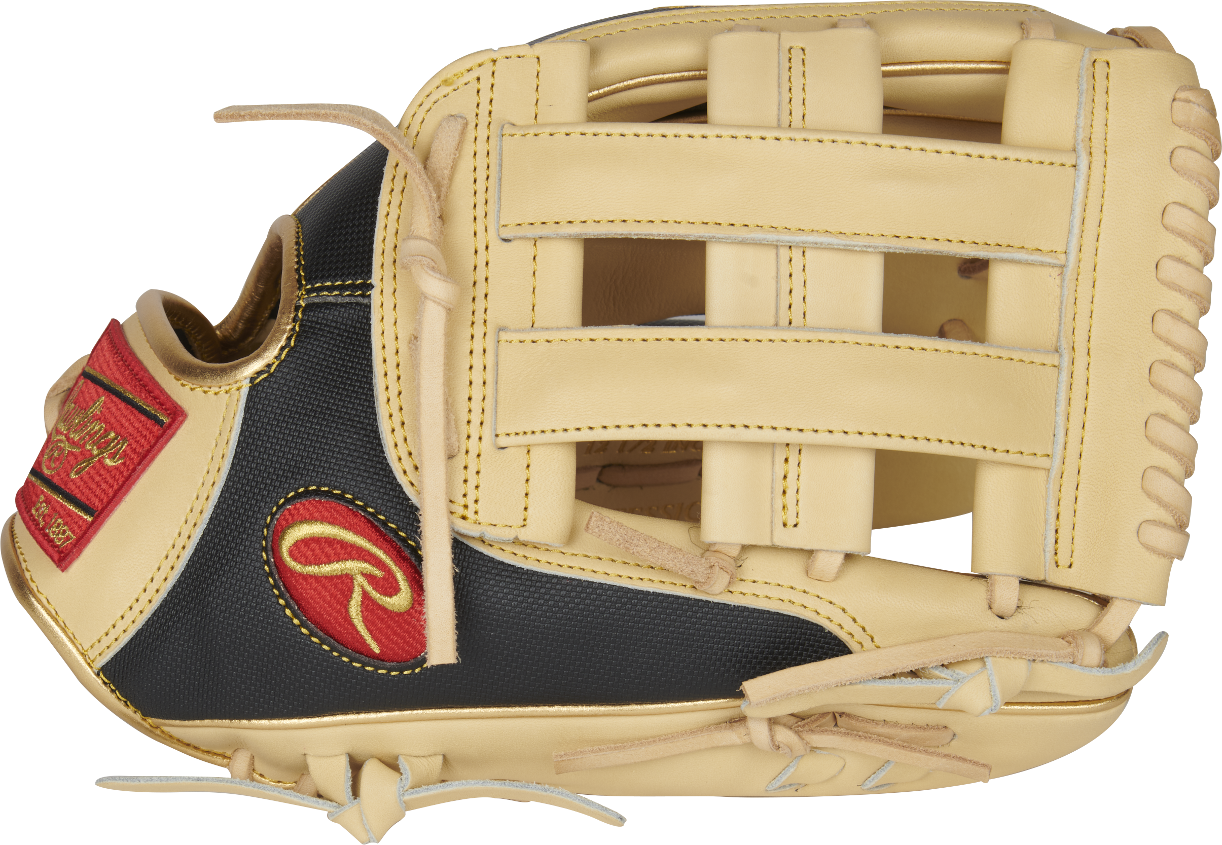 Rawlings Heart Of The Hide With Contour Technology 12.5-Inch Baseball Glove - Right Hand Thrower - Camel/Black Speedshell
