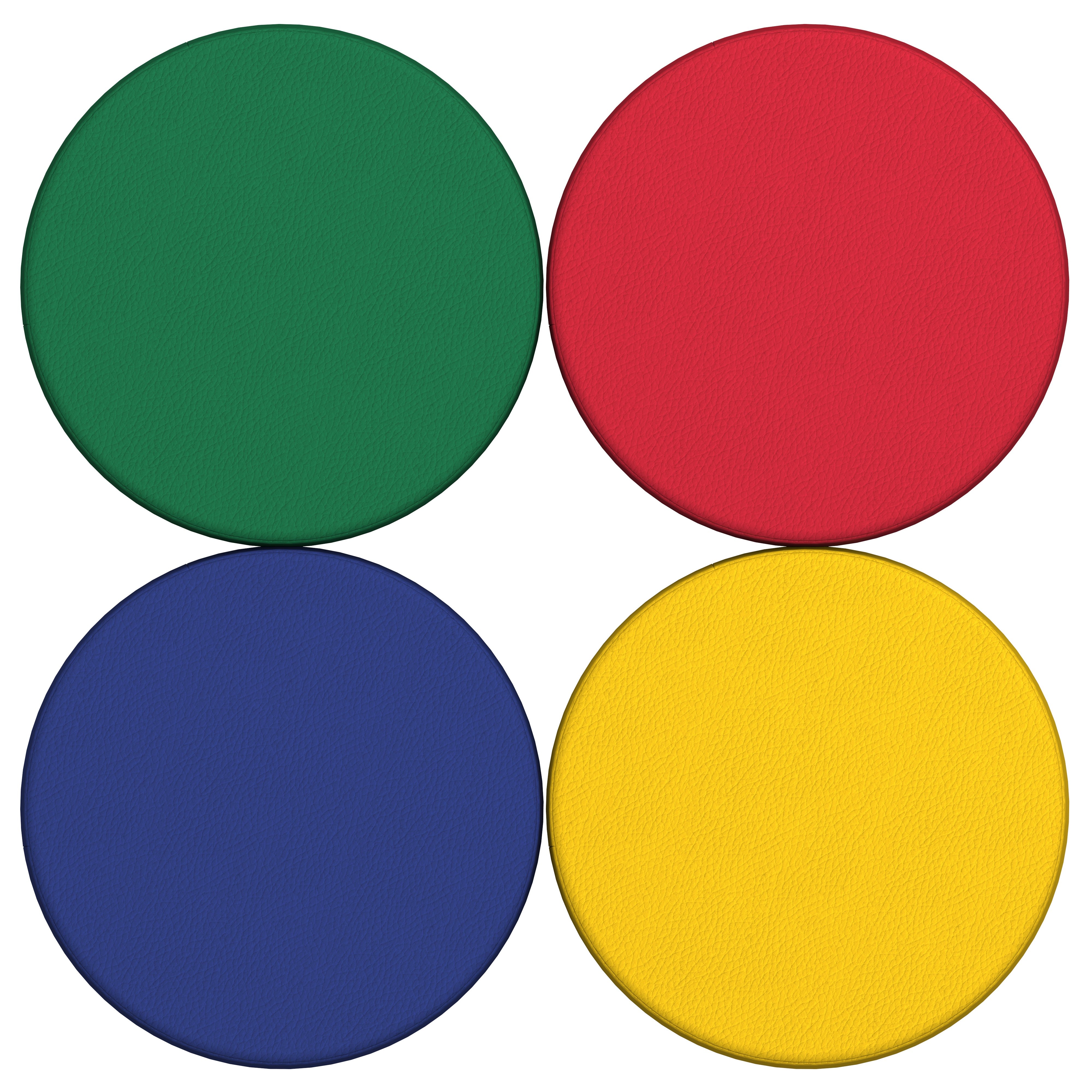 SoftScape 18" Round Ottoman 16" Height, 4-Piece - Assorted