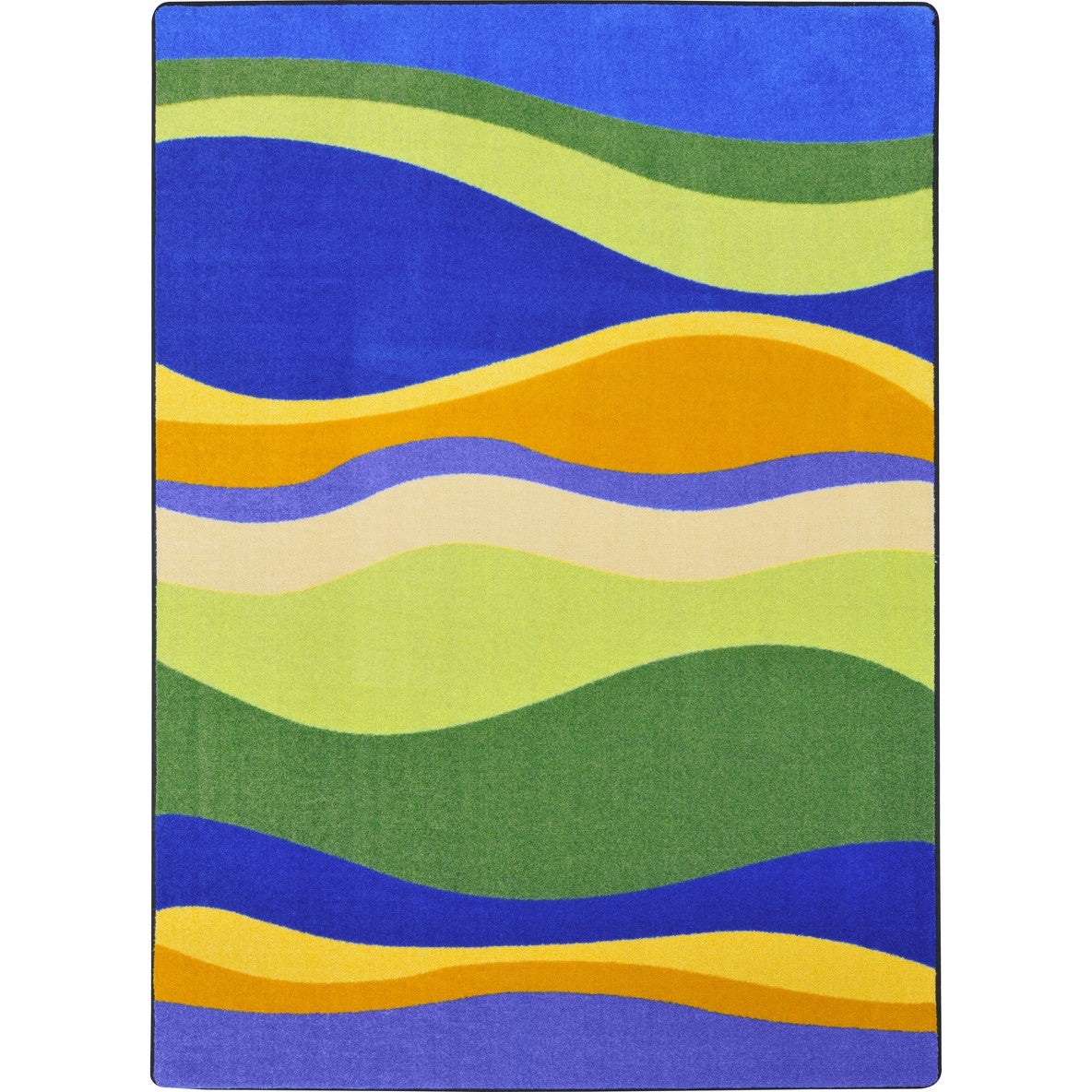 Riding Waves 5'4" x 7'8" area rug in color Multi