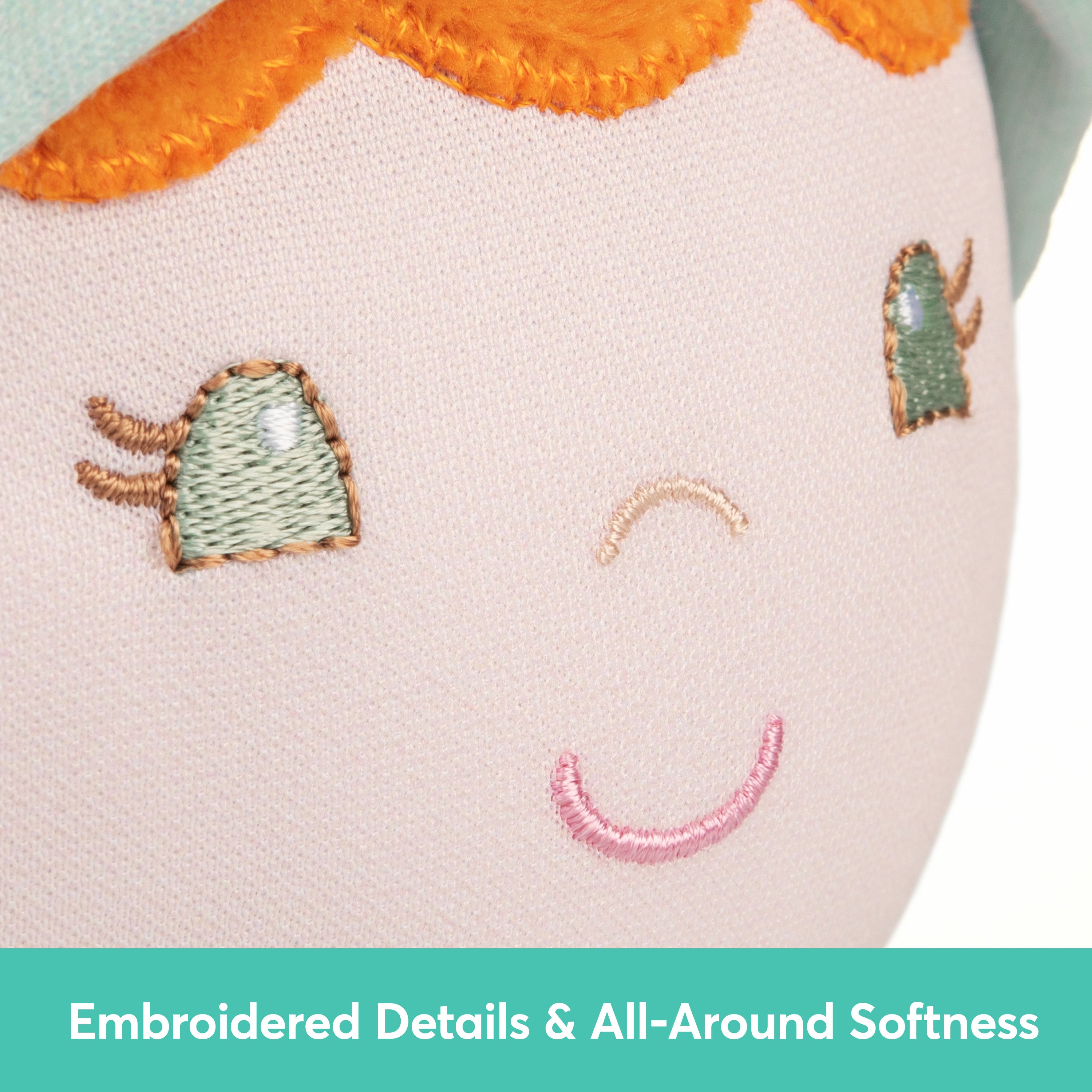 Baby GUND Sustainable Baby Doll, Plush Doll Made from Recycled Materials, For Newborns and Toddlers, Green, 12”